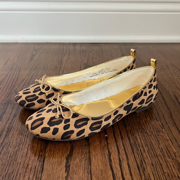 J. Crew Girls Size K3 Leopard Ballet Flats - Picture 5 of 8
